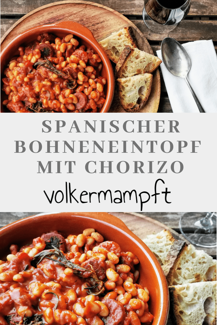 Pinterest Spanischer Bohneneintopf mit Chorizo