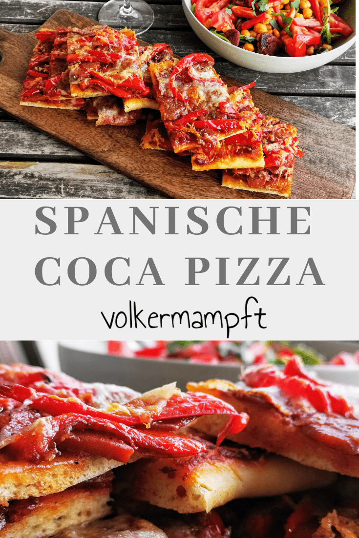 Pinterest Spanische Coca Pizza - vegetarisch