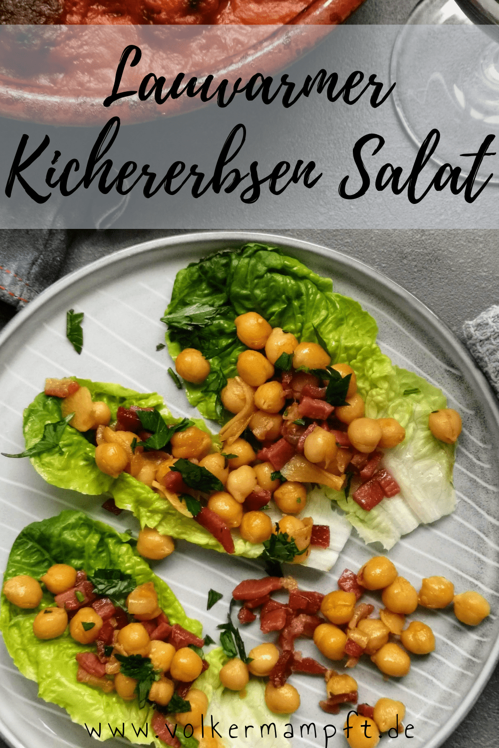 Pinterest - Lauwarmer Kichererbsen Salat mit Serano