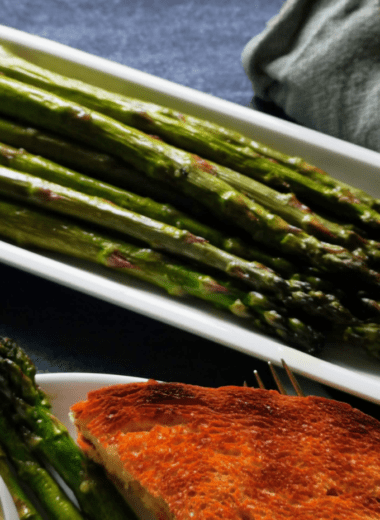 Grüner Spargel aus dem Ofen - einfach lecker als Salat, Beilage oder Tapas