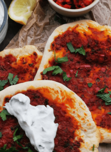 Mini-Lahmacun - türkische Pizza mit Hack oder vegan