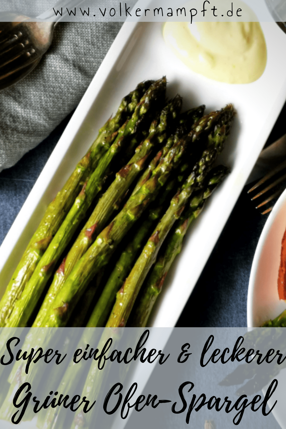Pinterest-Grüner Spargel aus dem Ofen - einfach lecker als Salat, Beilage oder Tapas